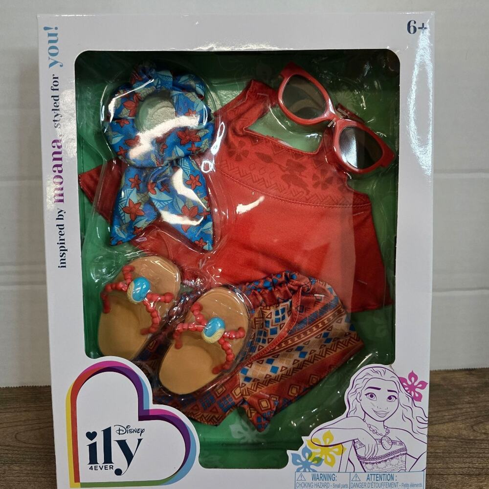 DISNEY ILY 4EVER MOANA FASHION SET DOLL OUTFIT JAKKS PACIFIC NEW ISLAND NIB